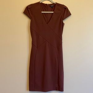 Express Purple Mauve Business Dress